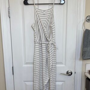 Market and Spruce Striped White Wrap Dress  TWO DAYS ONLY: until 2/7